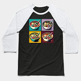 Vibrant Pop Pozole De Pollo Art - Mexican Cuisine Baseball T-Shirt